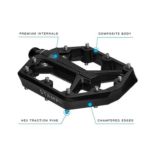 PEDALES CRANK BROTHERS STAMP 1 LARGE BLACK GEN 2