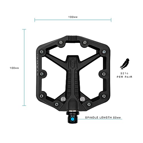 PEDALES CRANK BROTHERS STAMP 1 LARGE BLACK GEN 2