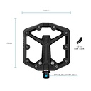 PEDALES CRANK BROTHERS STAMP 1 LARGE BLACK GEN 2