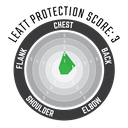 Peto Leatt 2.5 Jr Naranja/Negro #Jr 147-159cm