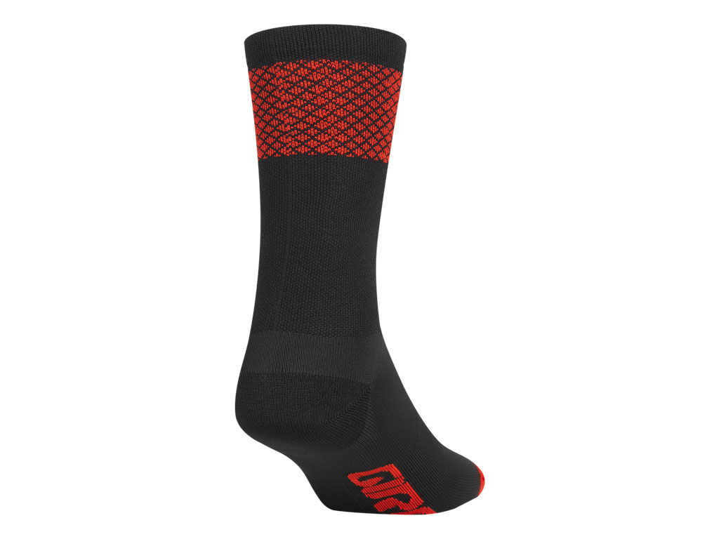  CALCETINES COMP RACER HIGH RISE BLACK /BRIGHT RED