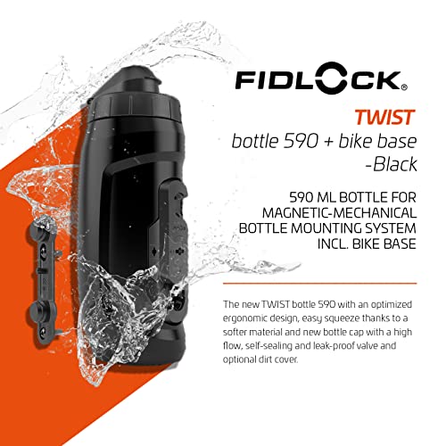 Bidón Fid Lock 590 Negro (INCLUYE TWIST BIKE BASE)