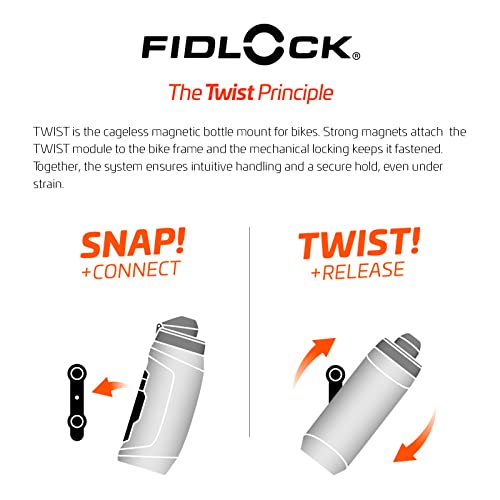 Bidón Fid Lock 590 Negro (INCLUYE TWIST BIKE BASE)