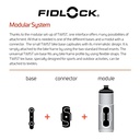 Bidón Fid Lock 590 Negro (INCLUYE TWIST BIKE BASE)