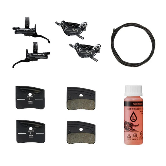 [IBRM8220UPGKIT2] SHIMANO DEORE XT Frenos (kit de actualización) BRM8220JTBLM8200UPG Izquierdo /delantero, Derecho / trasero (negro)