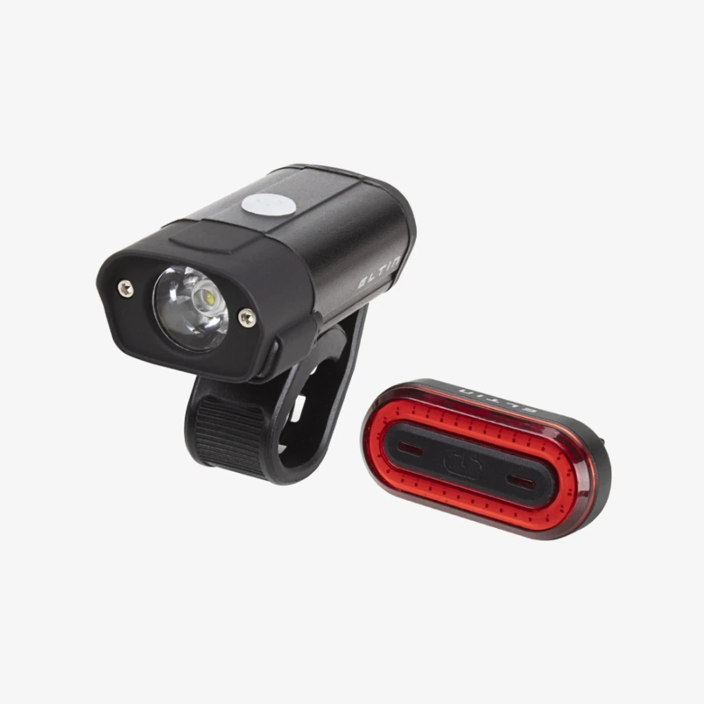 ELTIN Pack luz bicicleta delantera y trasera Focus 400+40Lm