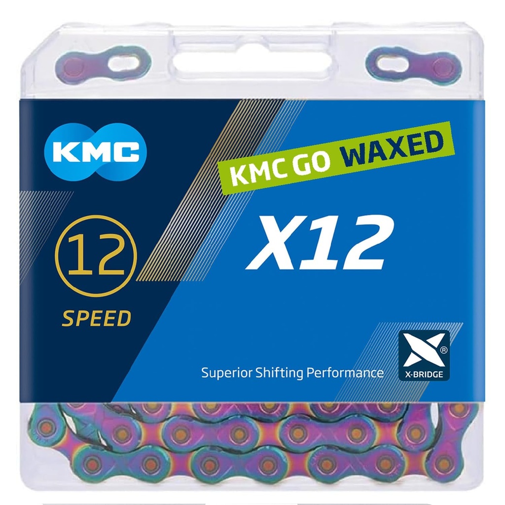 [32260] KMC CADENA CERA X12 AURORA AZUL 126P**