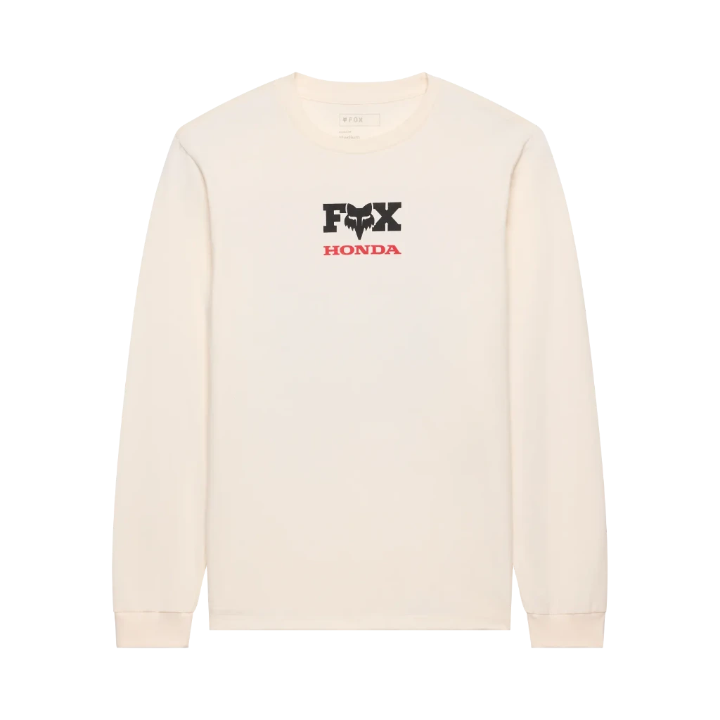 FOX Camiseta de manga larga Honda 195 Original Blanco hueso