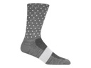 CALCETIN MERINO WOOL CHARCOAL/WHITE DOTS S