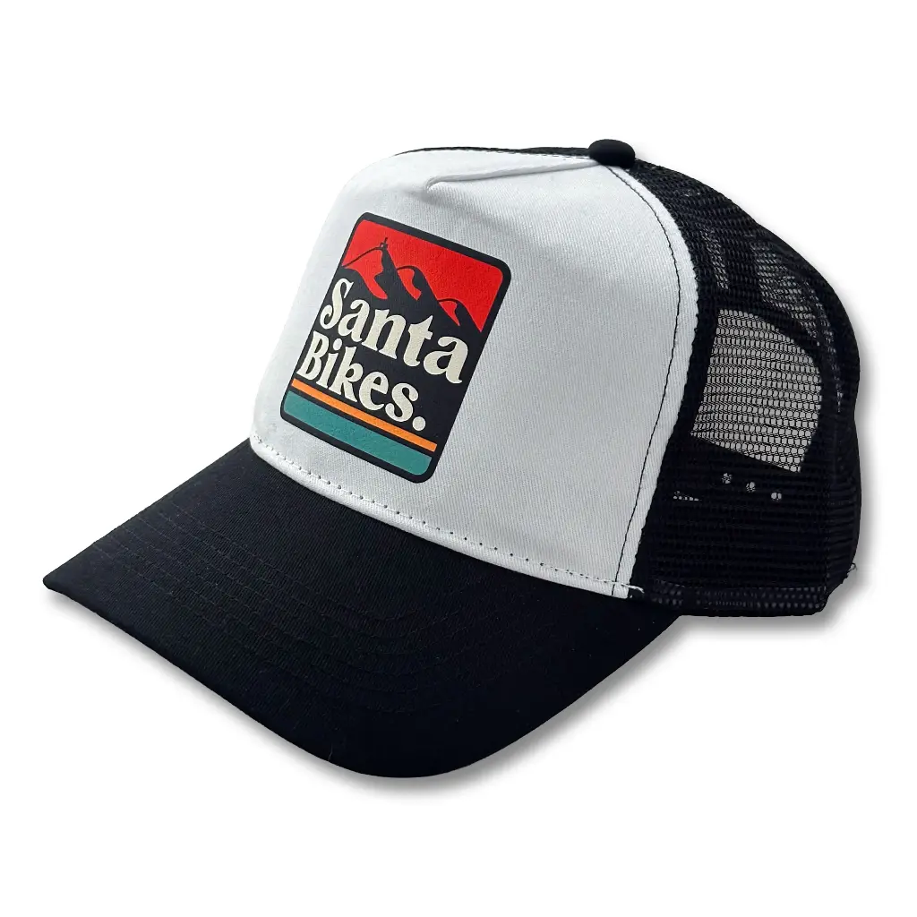Gorra Santa Bikes Blanca Logo