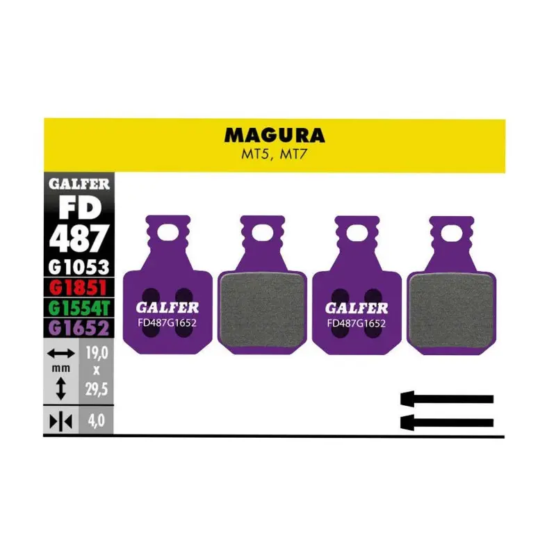 GALFER E-BIKE BRAKE PAD MAGURA MT5 - MT7 - FD487G1652