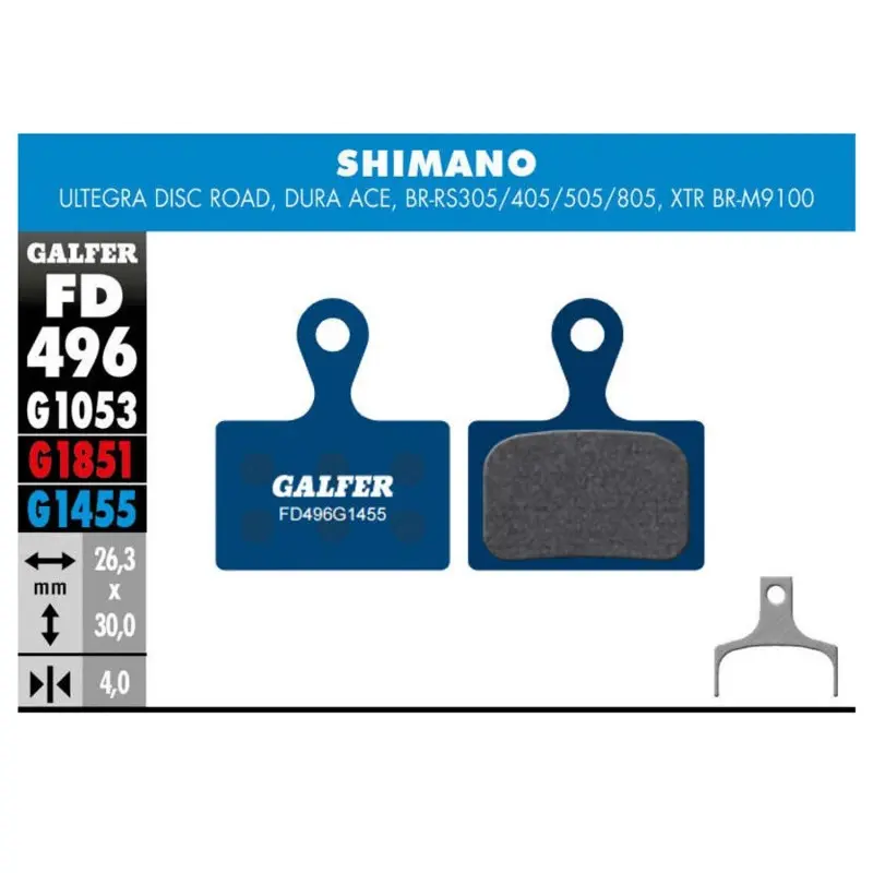 [FD496G1455] GALFER BIKE ROAD BRAKE PAD SHIMANO ULTEGRA - XTR 2019 - FD496G1455