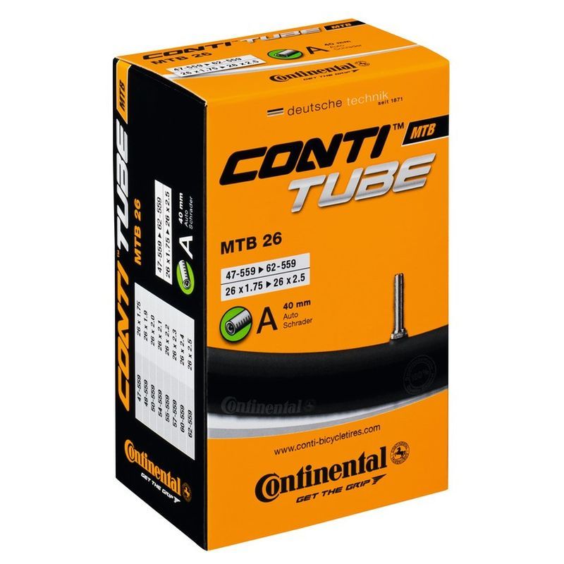 CONTINENTAL CAMARA CONTINENTAL MTB 26x1.75-2.50 VALVULA PRESTA 42 mm (47/62-559)