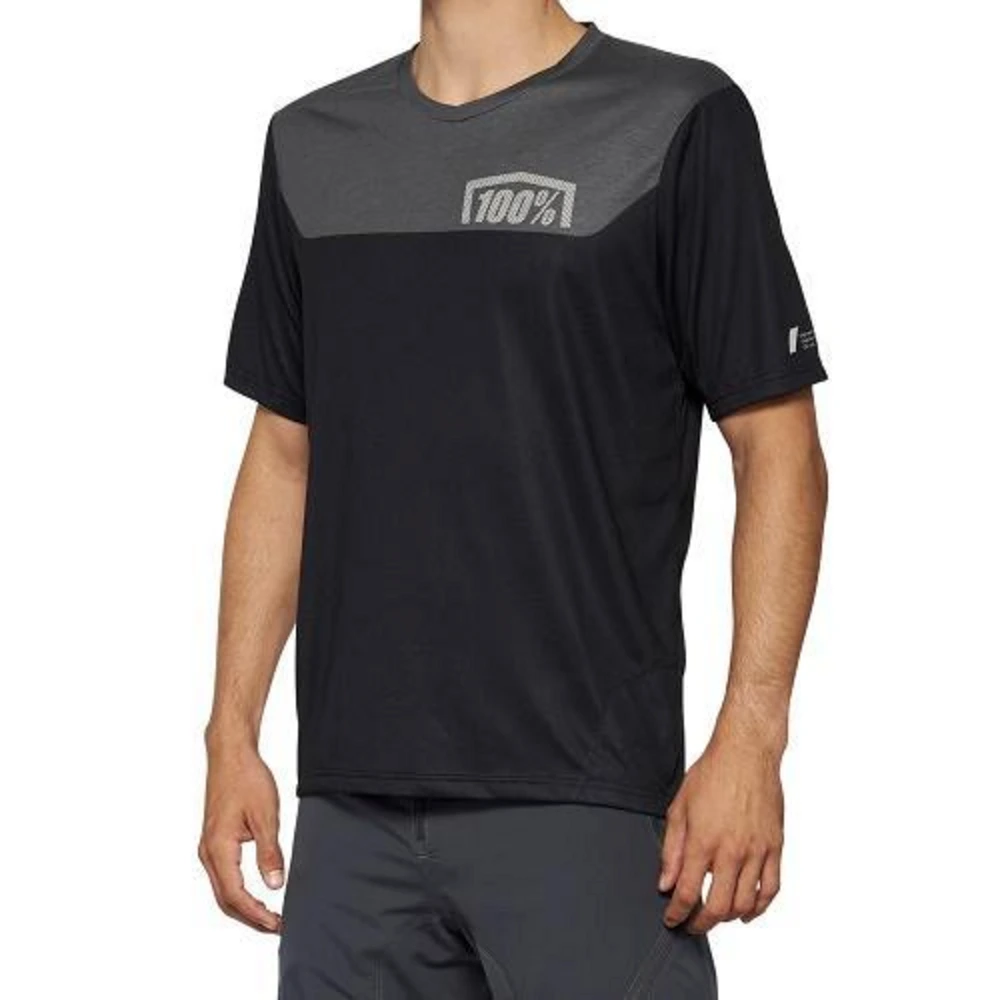 100% AIRMATIC Camiseta MTB Manga Corta Grey/Midnight - Talla S