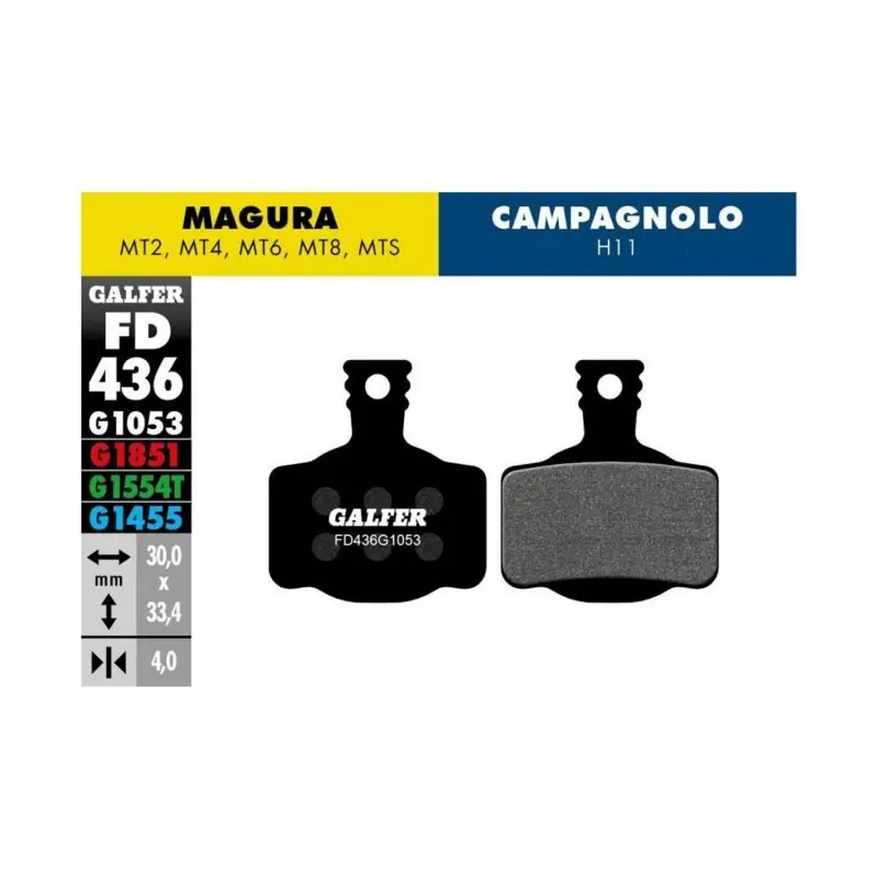 [FD436G1053] GALFER BIKE STANDARD BRAKE PAD MAGURA MT2 - MT4 - MT6 - MT8 - FD436G1053