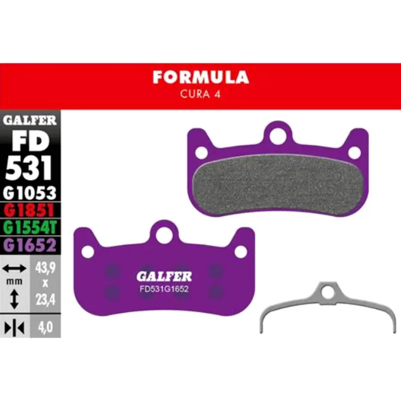 [FD531G1652] GALFER E- BIKE BRAKE PAD FORMULA CURA 4 - FD531G1652