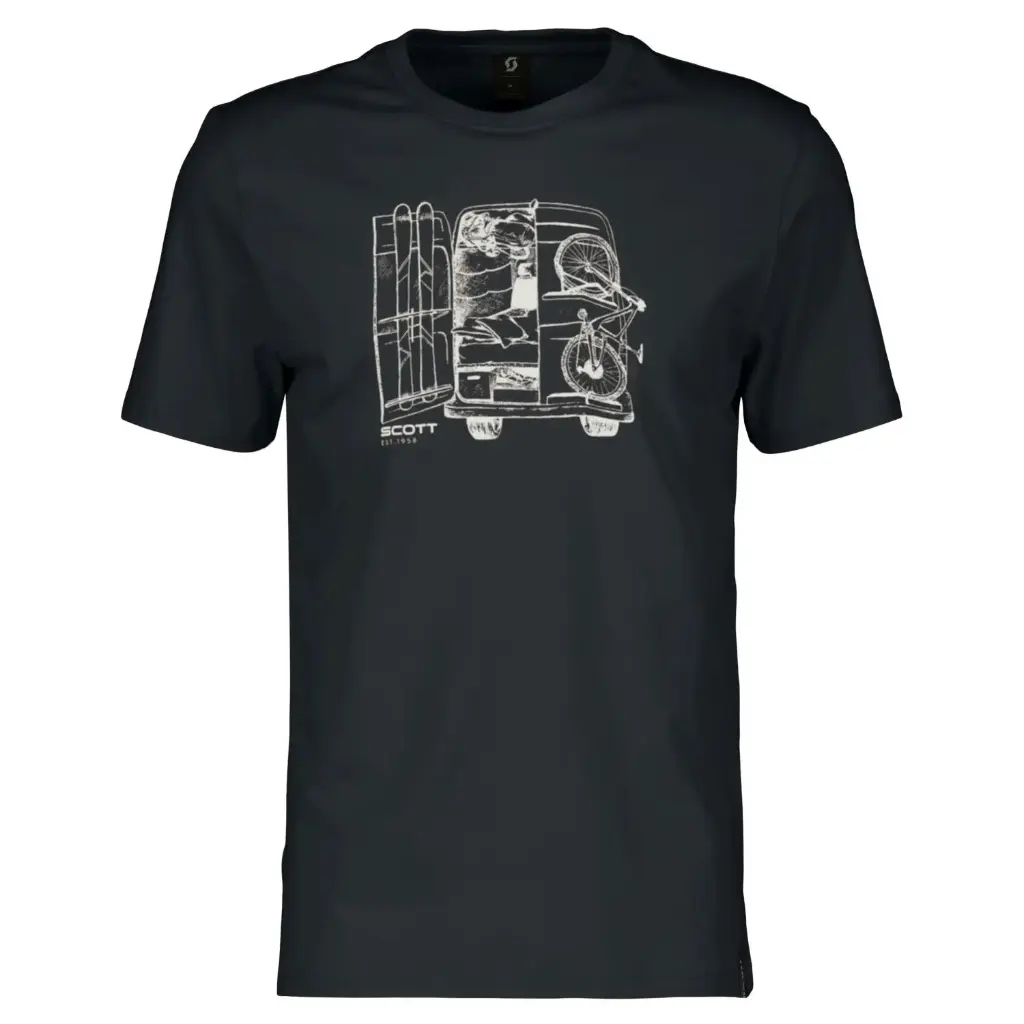 Camiseta MS Casual SS Color Negro