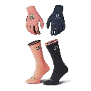 Pack OOOFF Guantes y Calcetines Petróleo/Coral 