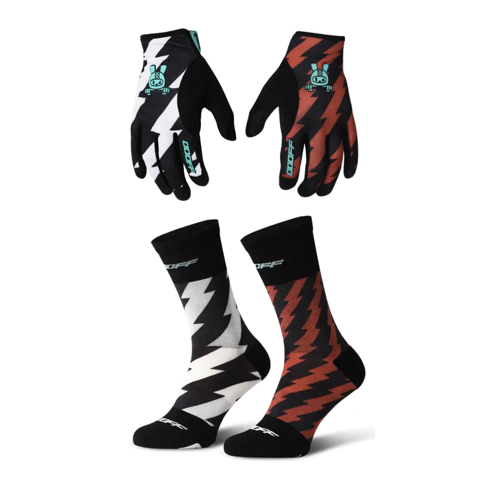 Pack OOOFF Guantes y Calcetines Rayos y Truenos  (XS)