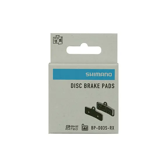 Shimano  D03S Disc Brake Pads and Spring - Steel Back Resin PAIR Black