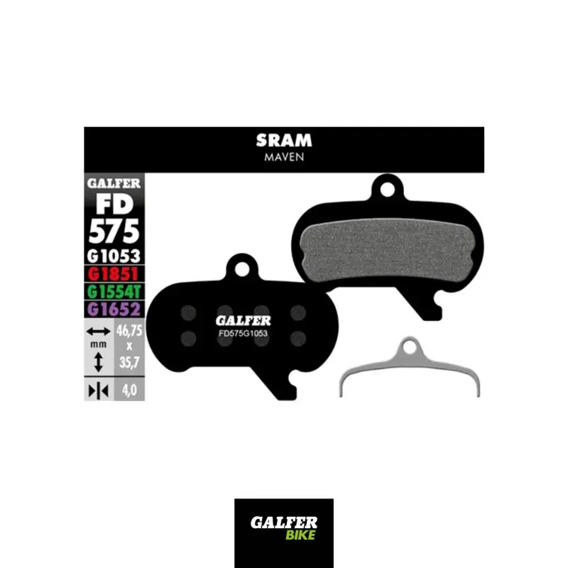 [FD575G1053] GALFER BIKE STANDARD BRAKE PAD SRAM MAVEN - FD575G1053