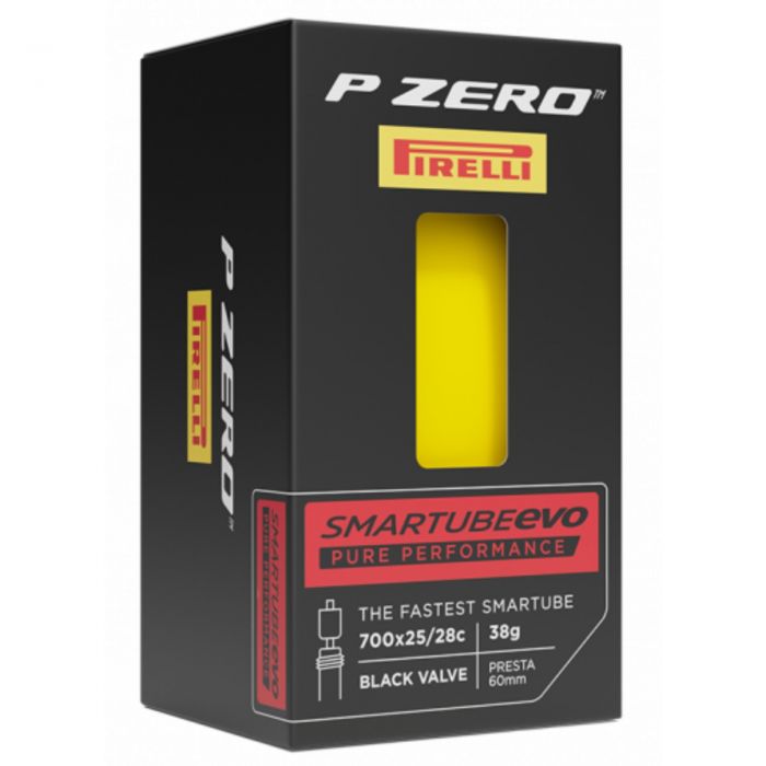 PIRELLI Cámara P ZERO™ SmarTUBE EVO 25/28-622 Presta 60mm Yellow / Black Valve