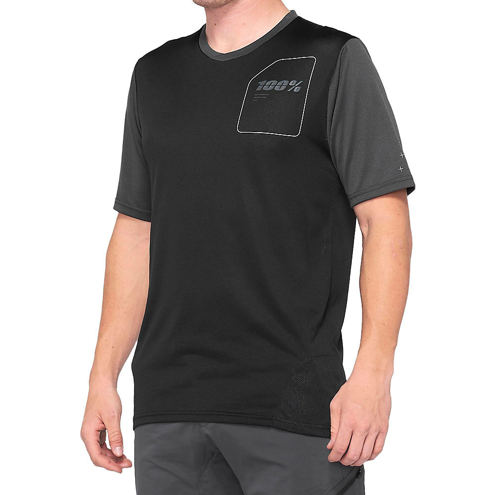 100 Percent RIDECAMP JERSEY -  Charcoal/Black - Talla: SM 