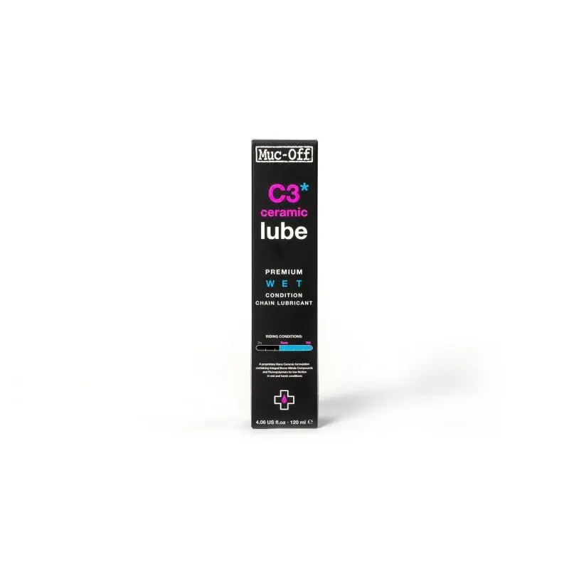 [227039] ACEITE LUBRICANTE MUC-OFF C3 PREMIUM CERAMICO CLIMA HUMEDO 120 ml (C3 CERAMIC LUBE PREMIUM WET)