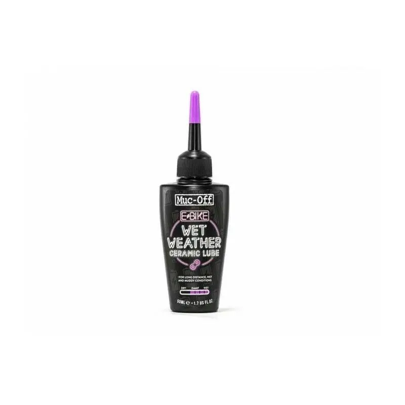 [227050] ACEITE LUBRICANTE MUC-OFF E-BIKE CLIMA HUMEDO NITRURO BORO 50 ml (E-BIKE WET WEATHER CERAMIC LUBE)
