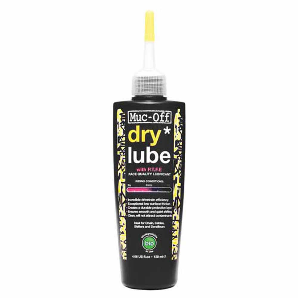 ACEITE LUBRICANTE CADENA MUC-OFF CLIMA SECO 120 ml (DRY LUBE)