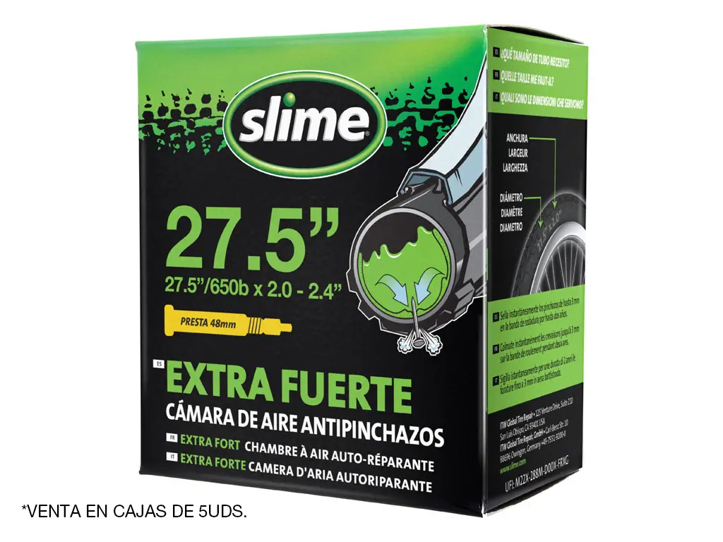 SLIME CAMARA ANTIPINCHAZOS 27.5" VALVULA FINA