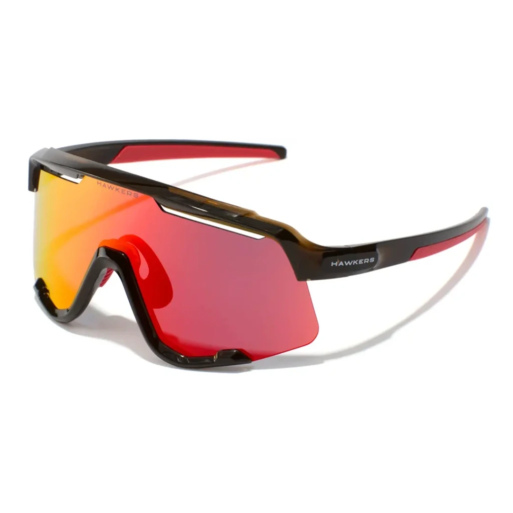 [hpow25wrtb] HAWKERS  POWER Marron Transparente Brillo - Rojo Rubi