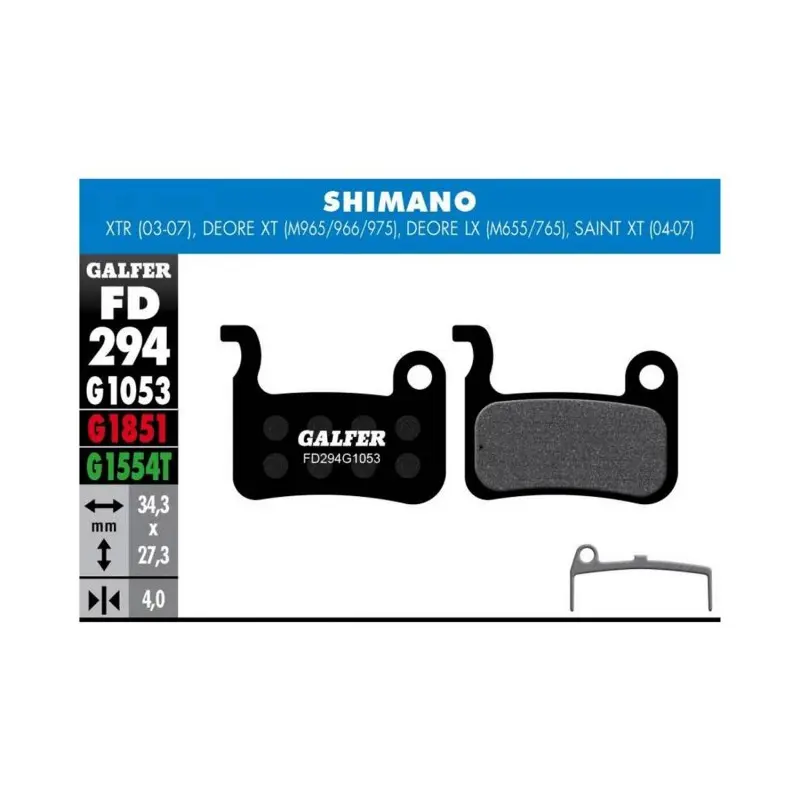 [FD294G1053] GALFER BIKE STANDARD BRAKE PAD SHIMANO DEORE XT/LX - FD294G1053