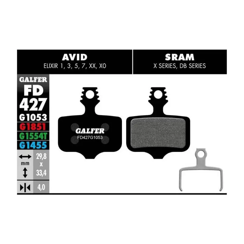 GALFER BIKE STANDARD BRAKE PAD AVID ELIXIR - SRAM XX - FD427G1053