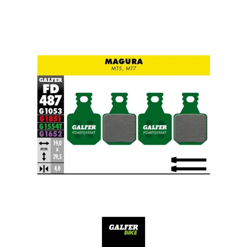 [FD487G1554T] GALFER BIKE PRO BRAKE PAD MAGURA MT5 - MT7 - FD487G1554T