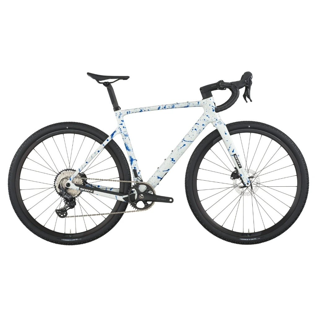 Scott Addict Gravel 30 White/splatter Blue (2026) (XS)