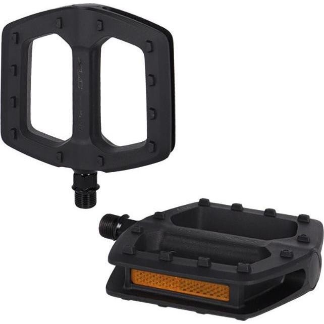[2501860350] PEDALES XLC PD-C35  CONFORT POLIPROPILENO NEGRO CON REFLECTANTE